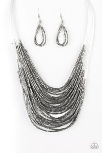 Catwalk Queen-Jewelry-Just Because Jewels, Paparazzi Accessories-Black/Gunmetal-Just Because Jewels