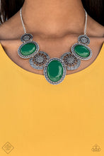 Load image into Gallery viewer, The Medallion-Aire-Just Because Jewels, Paparazzi Accessories-Green-Just Because Jewels