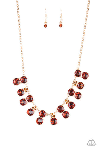 Top Dollar Twinkle - Brown-Just Because Jewels, Paparazzi Accessories-Just Because Jewels