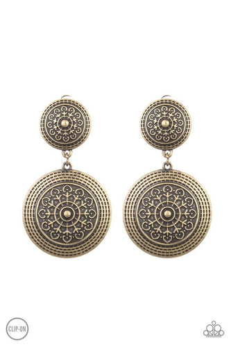 Magnificent Medallions-Just Because Jewels, Paparazzi Accessories-Brass-Just Because Jewels