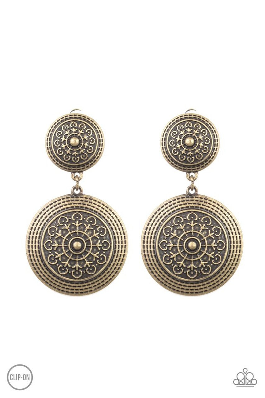 Magnificent Medallions-Just Because Jewels, Paparazzi Accessories-Brass-Just Because Jewels