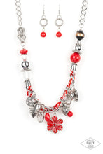 Load image into Gallery viewer, Charmed, I Am Sure - Black-Jewelry-Just Because Jewels, Paparazzi Accessories-Red-Just Because Jewels