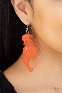 Fragile Florals - Orange-Just Because Jewels, Paparazzi Accessories-Just Because Jewels