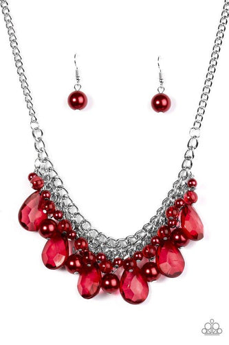 Twinkly Typhoon - Red-Just Because Jewels, Paparazzi Accessories-Just Because Jewels