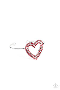 Heart Opener - Red-Just Because Jewels, Paparazzi Accessories-Just Because Jewels