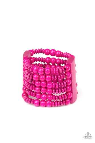 Dont Stop BELIZE-ing - Pink-Jewelry-Just Because Jewels, Paparazzi Accessories-Just Because Jewels