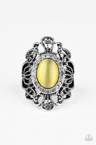 Dashingly Dewy - Yellow-Jewelry-Just Because Jewels, Paparazzi Accessories-Just Because Jewels