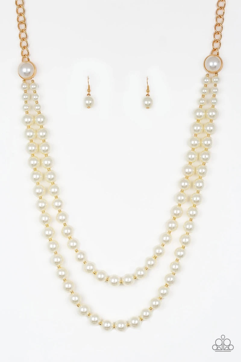 Endless Elegance - Gold-Jewelry-Just Because Jewels, Paparazzi Accessories-Just Because Jewels