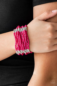 Outback Odyssey - Pink-Jewelry-Just Because Jewels, Paparazzi Accessories-Just Because Jewels