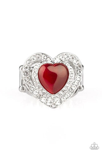 What The Heart Wants - Red-Jewelry-Paparazzi Accessories, Just Because Jewels-Just Because Jewels