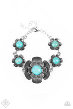 Load image into Gallery viewer, Badlands Blossom - Blue-Jewelry-Just Because Jewels, Paparazzi Accessories-Just Because Jewels