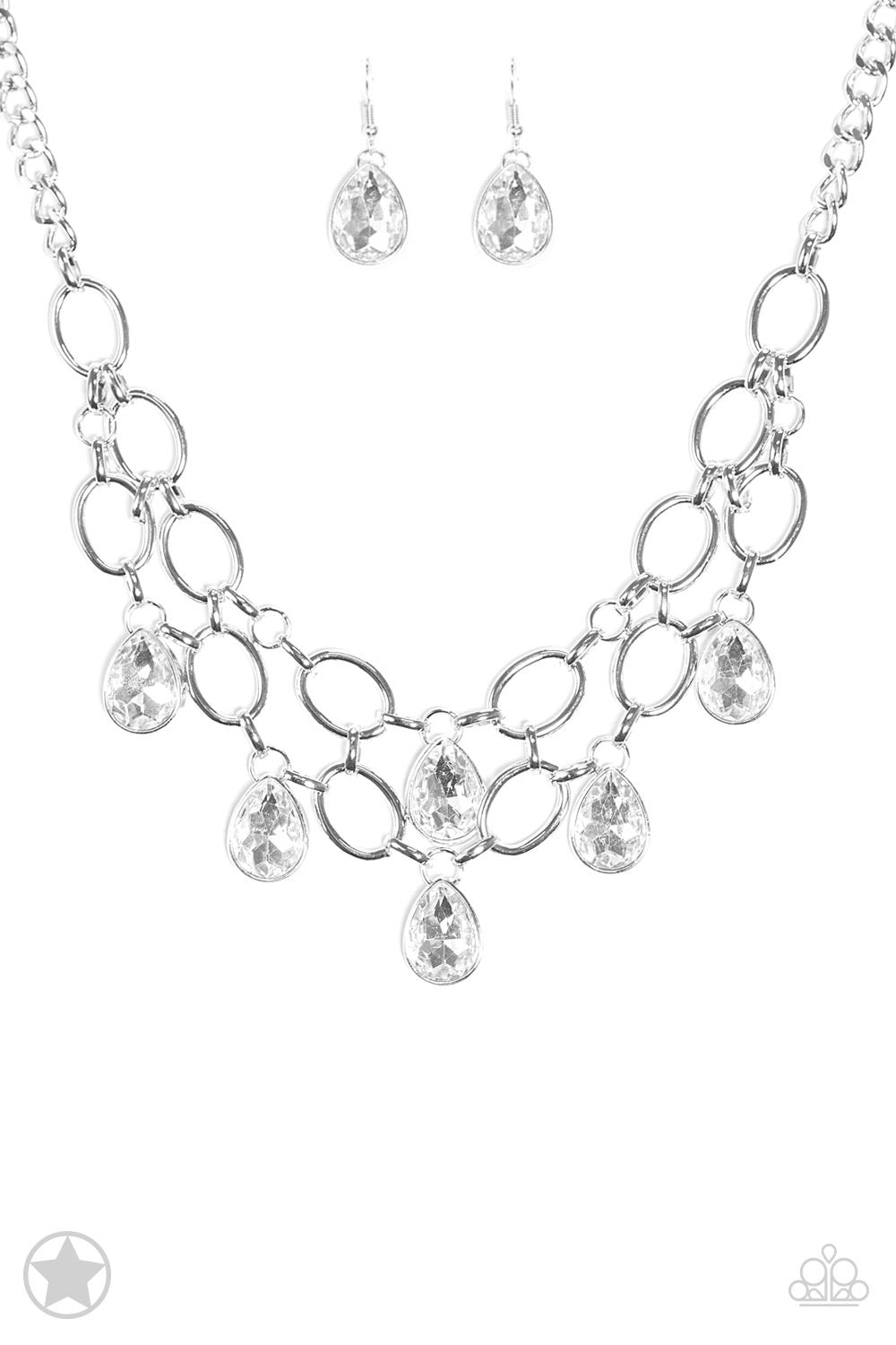 Show-Stopping Shimmer-Just Because Jewels, Paparazzi Accessories-Silver-Just Because Jewels