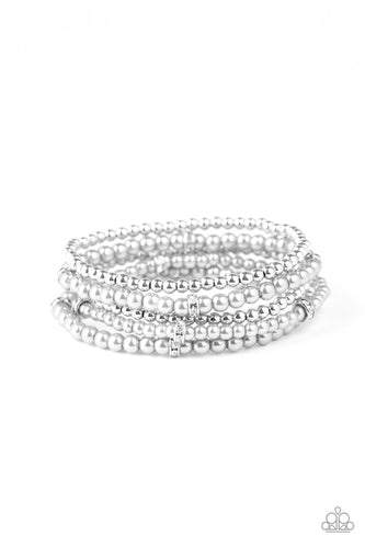 Fiercely Frosted - Silver-Just Because Jewels, Paparazzi Accessories-Just Because Jewels