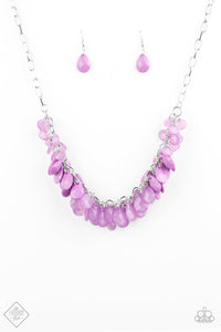 Colorfully Clustered - Purple-Jewelry-Just Because Jewels, Paparazzi Accessories-Just Because Jewels