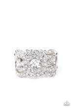 Load image into Gallery viewer, Doting on Dazzle - White-Paparazzi Accessories, Just Because Jewels-Just Because Jewels