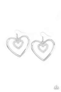 Heart Candy Couture - White-Jewelry-Just Because Jewels, Paparazzi Accessories-Just Because Jewels