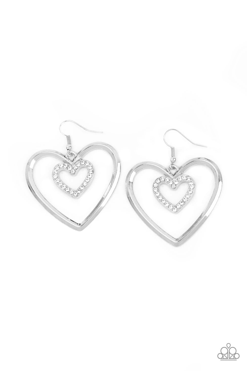 Heart Candy Couture - White-Jewelry-Just Because Jewels, Paparazzi Accessories-Just Because Jewels