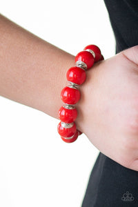 Candy Shop Sweetheart - Red-Jewelry-Just Because Jewels, Paparazzi Accessories-Just Because Jewels