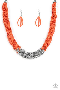 Brazilian Brilliance-Jewelry-Just Because Jewels, Paparazzi Accessories-Orange-Just Because Jewels