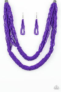 Right As RAINFOREST-Just Because Jewels, Paparazzi Accessories-Purple-Just Because Jewels