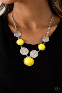 Bohemian Bombshell - Yellow-Jewelry-Just Because Jewels, Paparazzi Accessories-Just Because Jewels