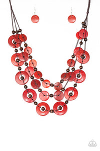 Catalina Coastin’-Jewelry-Just Because Jewels, Paparazzi Accessories-Red-Just Because Jewels