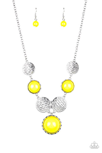 Bohemian Bombshell - Yellow-Jewelry-Just Because Jewels, Paparazzi Accessories-Just Because Jewels