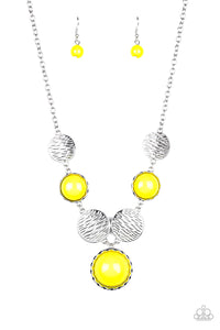 Bohemian Bombshell - Yellow-Jewelry-Just Because Jewels, Paparazzi Accessories-Just Because Jewels